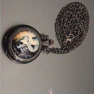 Wolf Pocket Watch with Chain